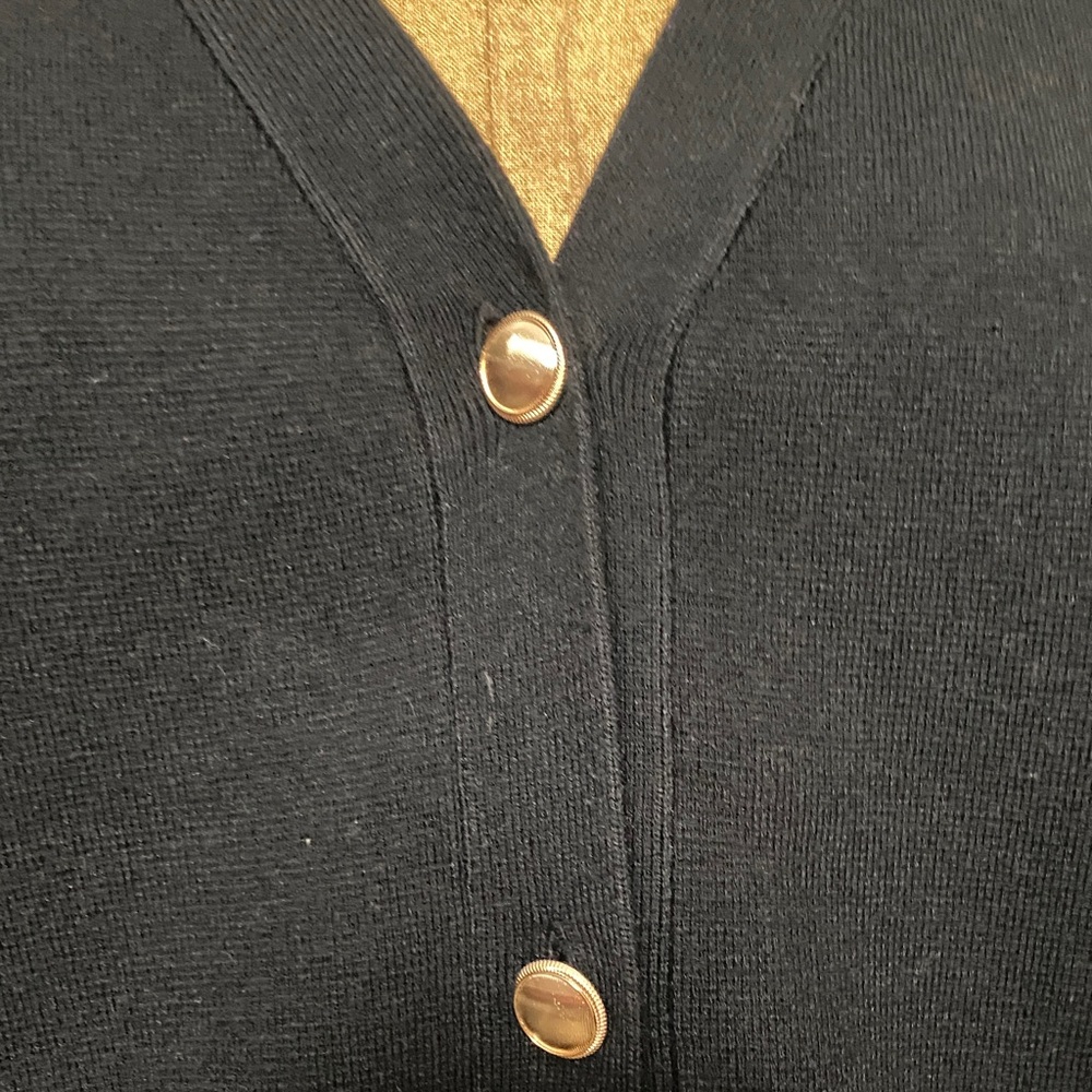 Ever New Elegant Black Cardigan with Gold Details - Picture 3 of 7